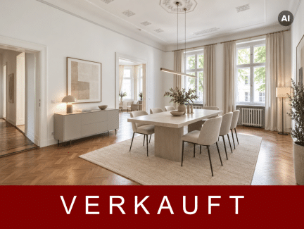 REPRÄSENTATIVER ALTBAU - HOHE DECKEN, STUCK, FISCHGRÄTPARKETT & BALKON - KU'DAMM-KIEZ